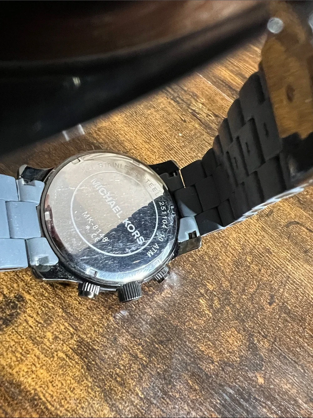 Michael Kors Gray Silicone Chronograph Watch with Subdials